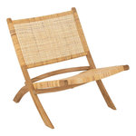 Paris Prix Fauteuil Pliant en Teck  Moises  78cm Naturel
