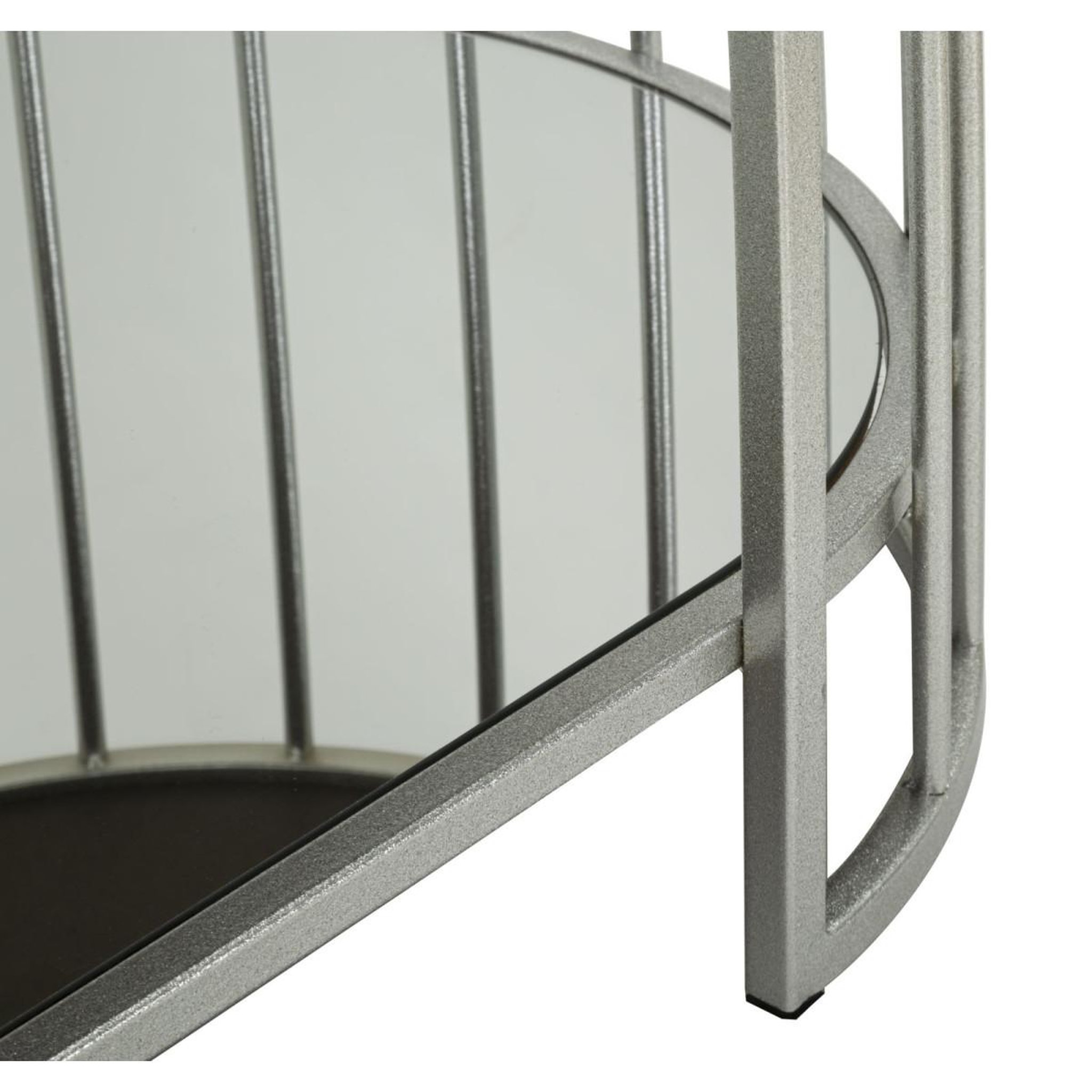 Voir la diapositive 5 : Paris Prix Table basse miroir  smire  90cm argent