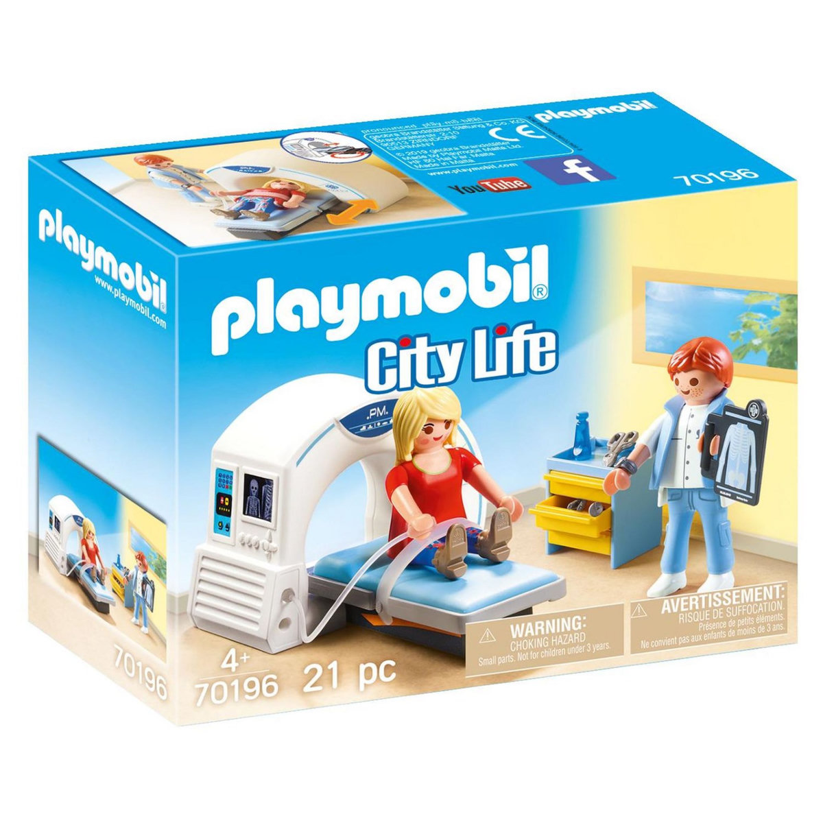 PLAYMOBIL 70196 - City Life - Salle de radiologie 