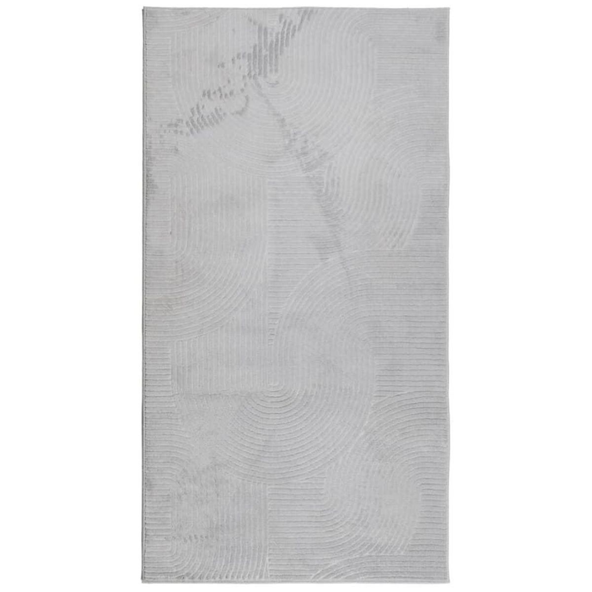 VIDAXL Tapis IZA poils courts style scandinave gris 80x150 cm