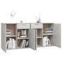 Voir la diapositive 4 : VIDAXL Buffet Gris beton 160x36x75 cm Bois d'ingenierie