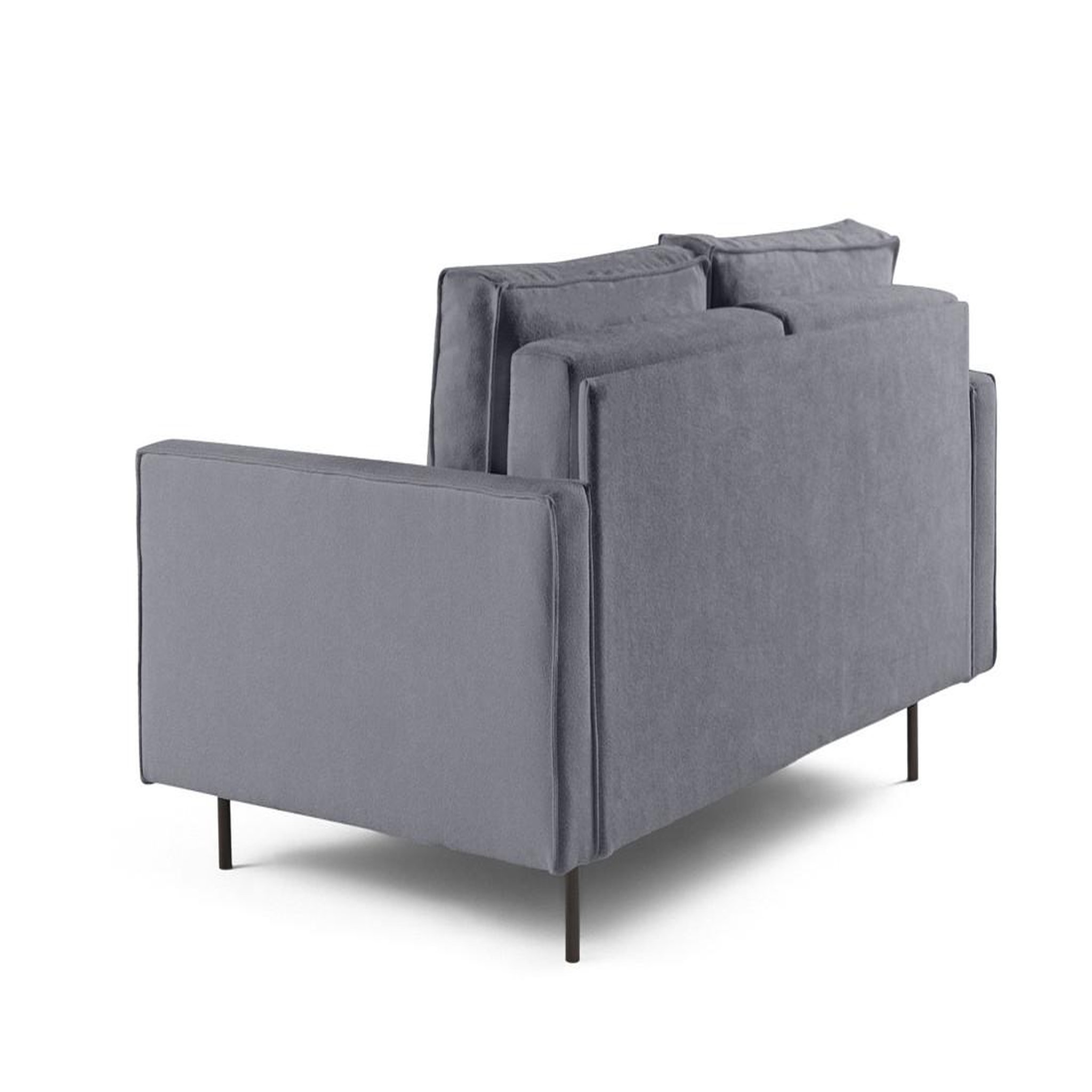 Voir la diapositive 4 : LISA DESIGN Charlie - canapé droit 2 places - en tissu