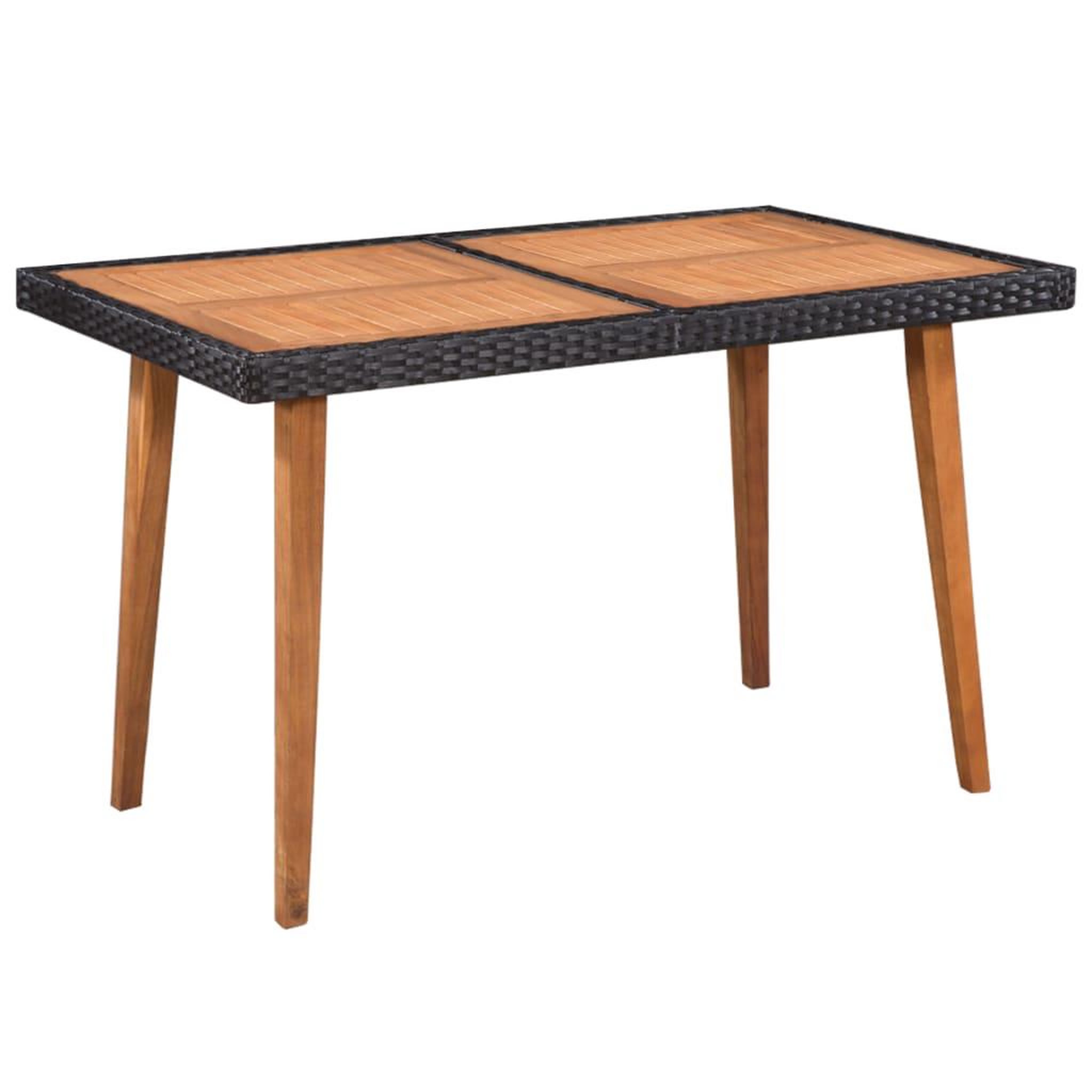 Voir la diapositive 2 : VIDAXL Ensemble a manger d'exterieur 5 pcs Resine tressee Noir marron