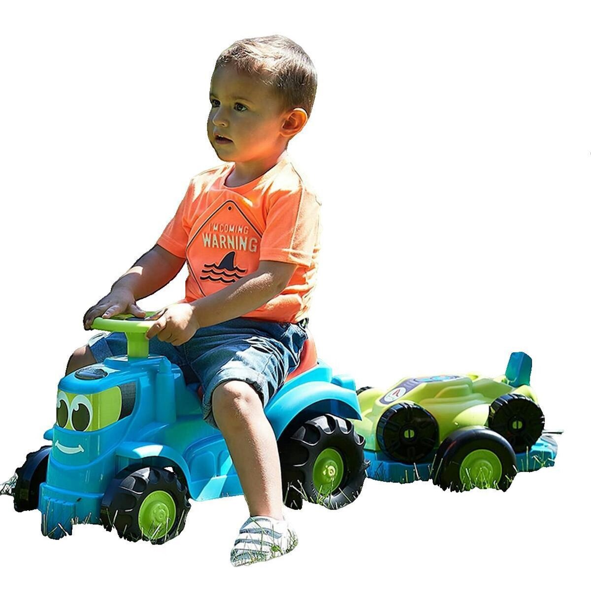 Ecoiffier Tracteur porteur avec remorque Ecoiffier coloré