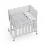INTERBABY Berceau Cododo Minana Étoile Gris - Lit de Bébé de Qualité Supérieure