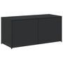 Voir la diapositive 2 : VIDAXL Boîte de rangement de jardin noir 283L resine tressee