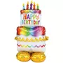  Ballon en aluminium : Gâteau d'anniversaire : 127 cm