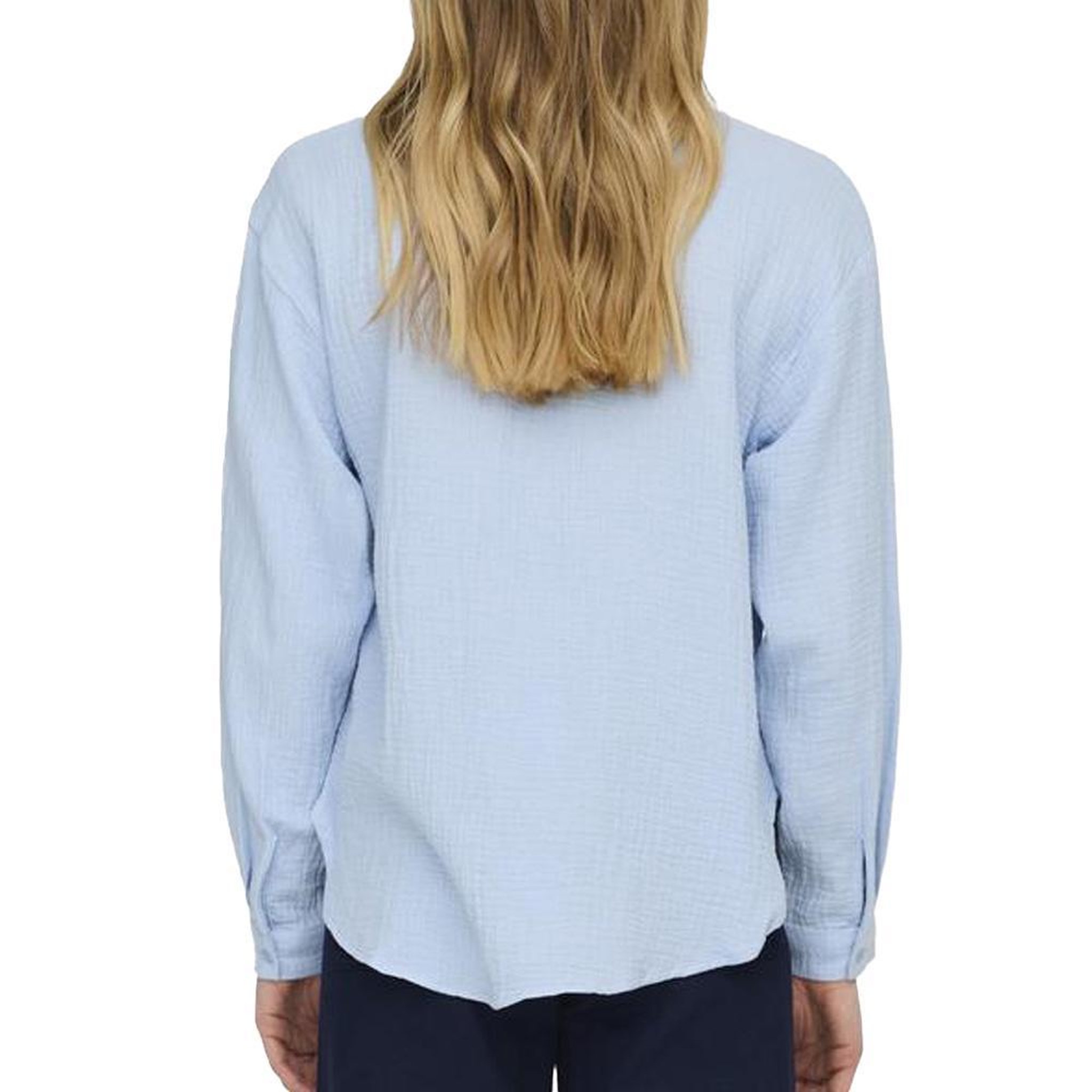 Voir la diapositive 2 : JACQUELINE DE YONG Chemise Bleu Femme JDY Theis