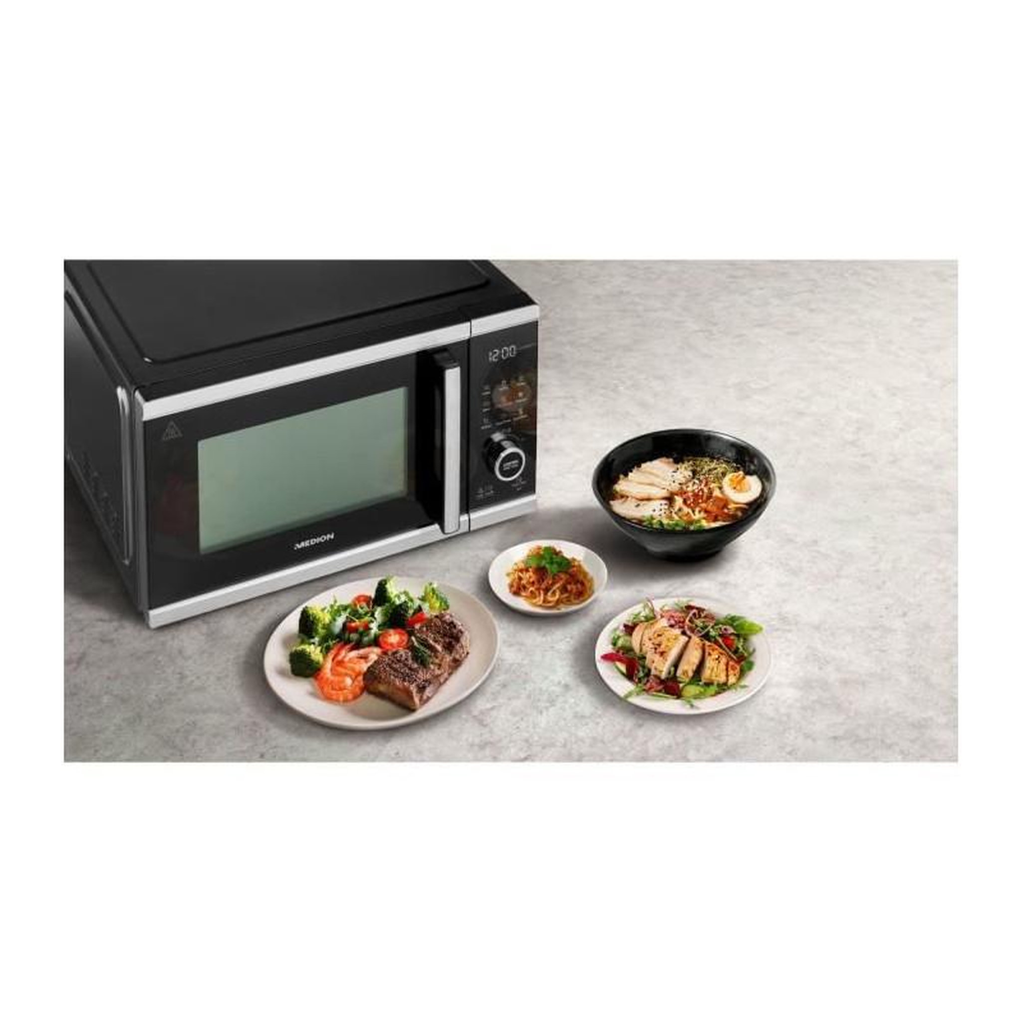 Voir la diapositive 5 : Style Me Up Four micro onde MEDION MD 11499 - Fonction friture a air chaud
