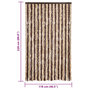 Voir la diapositive 6 : VIDAXL Moustiquaire beige et marron clair 118x220 cm chenille