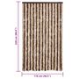 Voir la diapositive 6 : VIDAXL Moustiquaire beige et marron clair 118x220 cm chenille