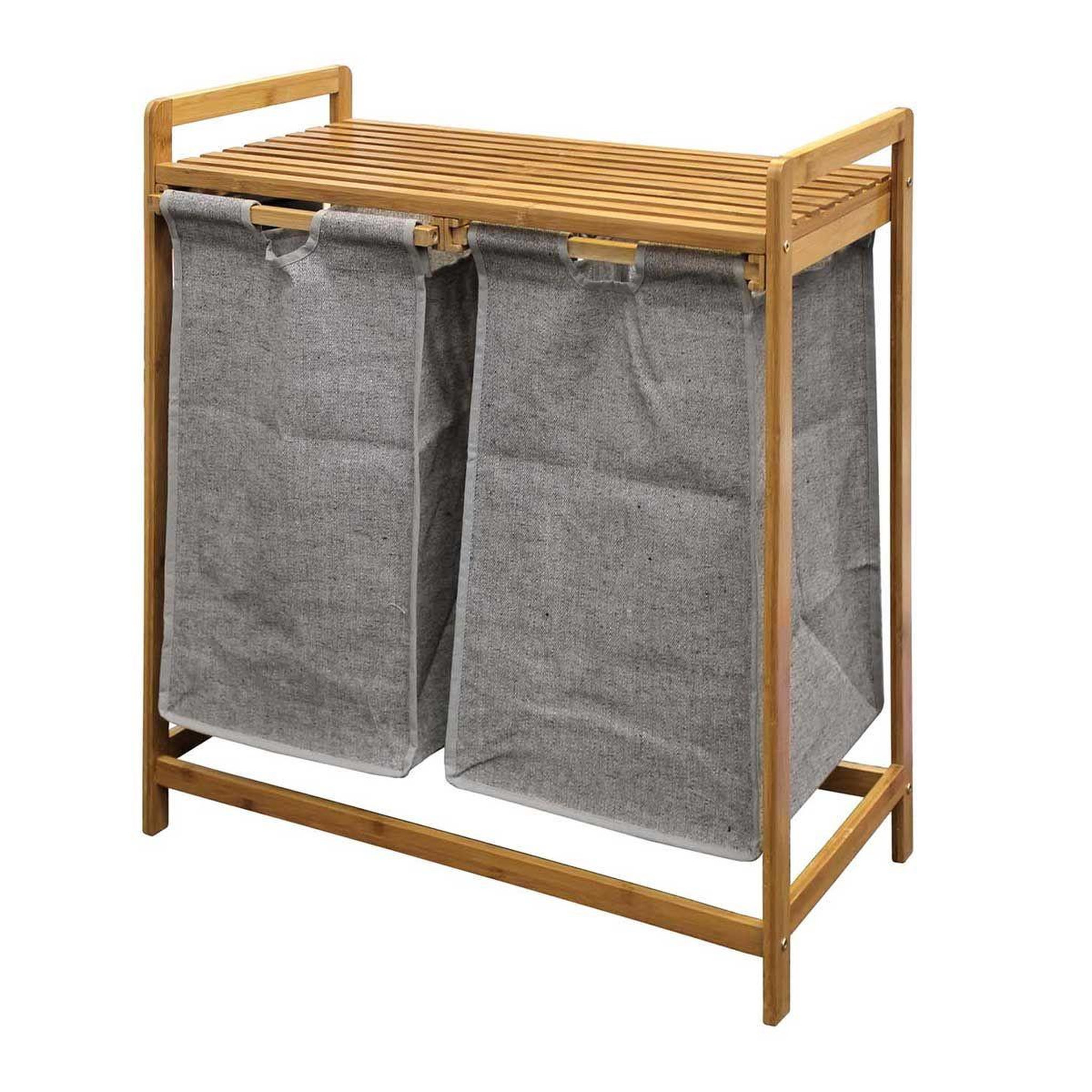 Douceur d'Intérieur Meuble à linge 2 paniers  tao  73cm naturel