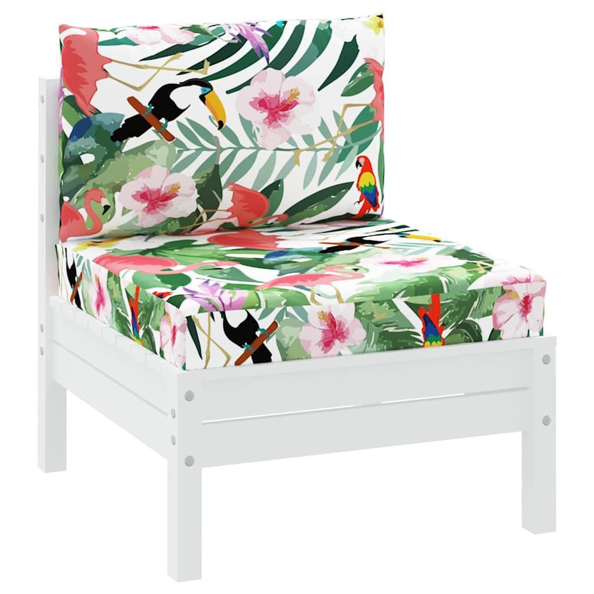 Voir la diapositive 3 : VIDAXL Coussins de palette lot de 2 multicolore tissu Oxford