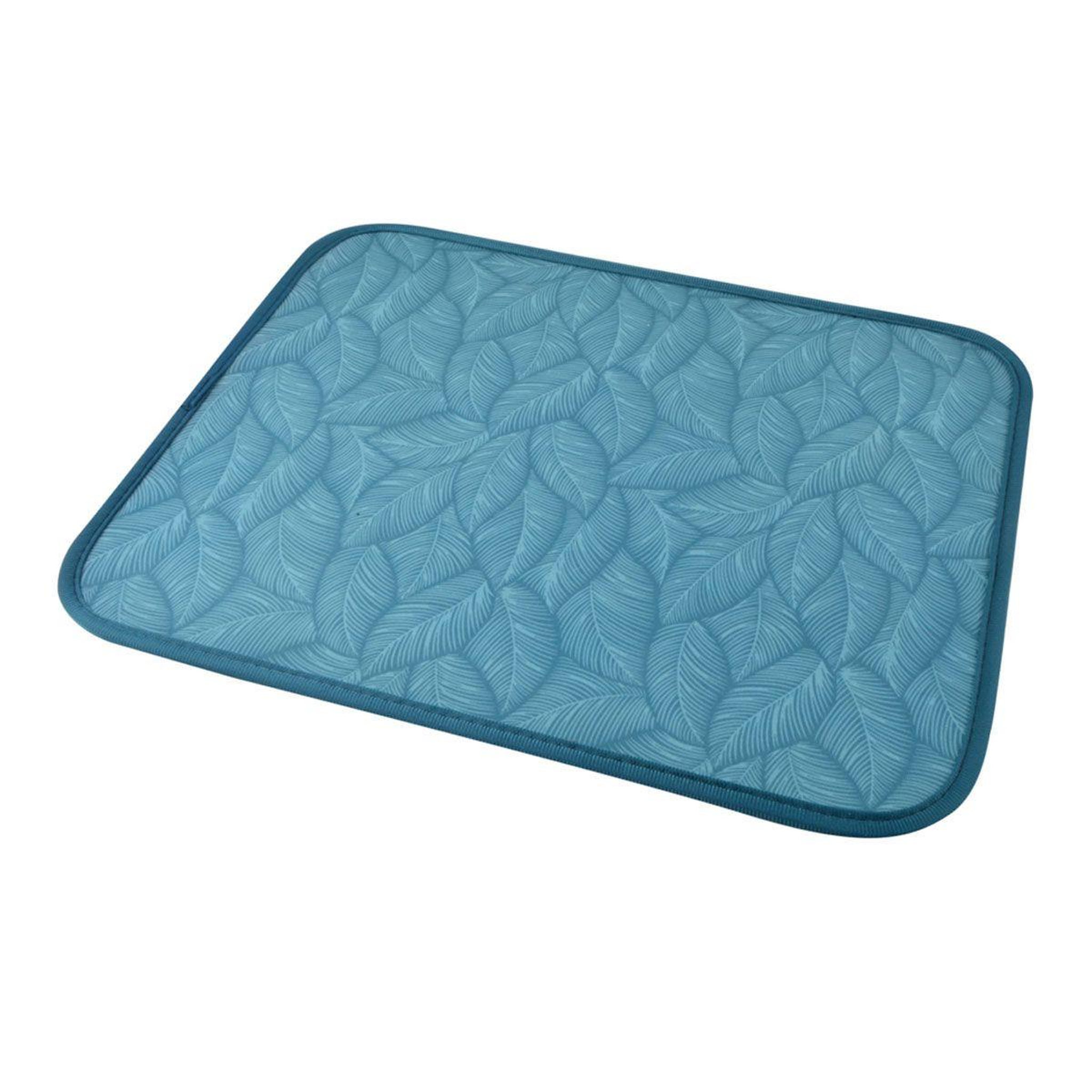 HOMEA Tapis de repas pour chien & chat  everplant  45cm emeraude