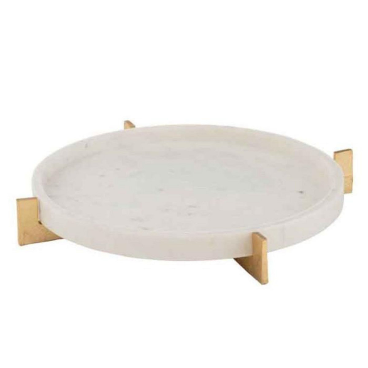 Paris Prix Plateau Déco  Marbre  43cm Champagne