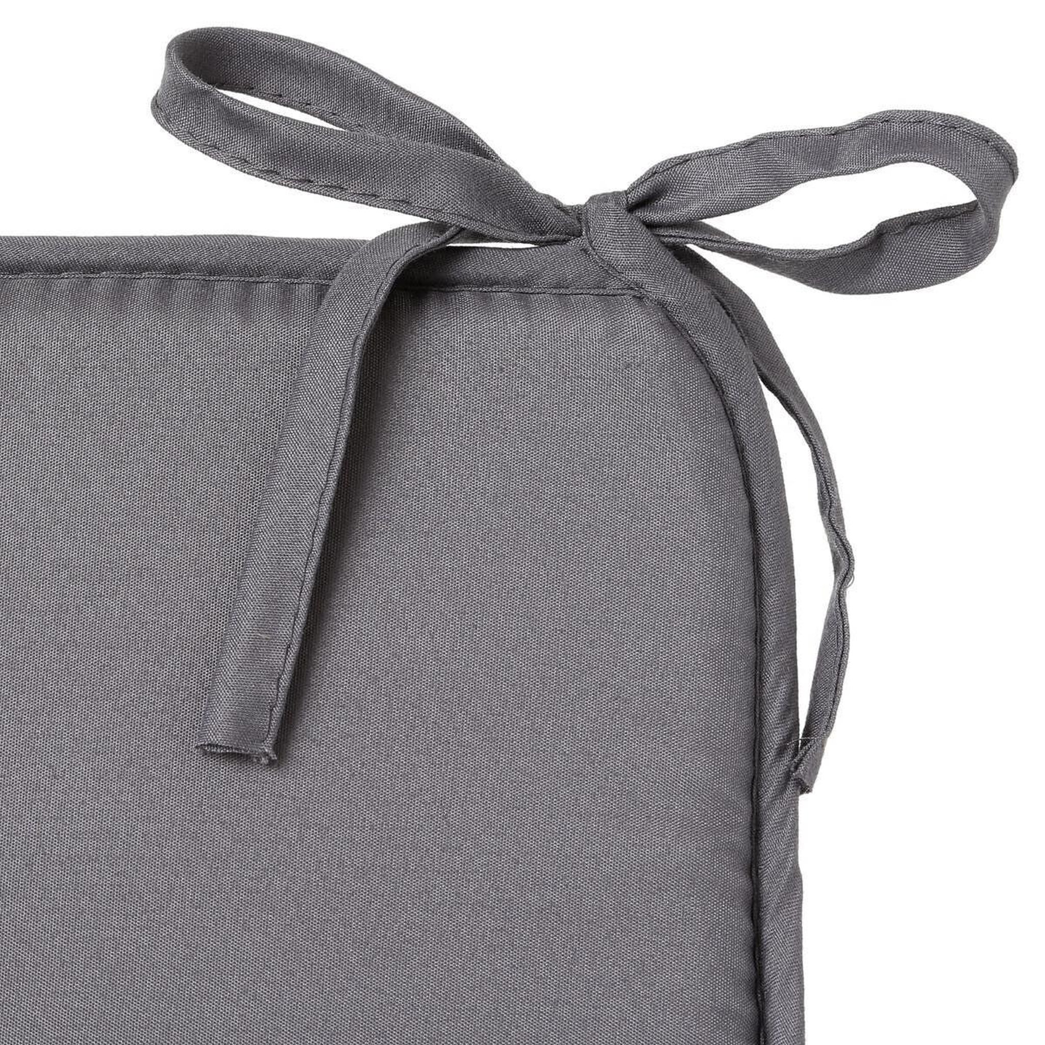 Voir la diapositive 3 : ATMOSPHERA Galette de chaise  micro  39x39cm gris foncé