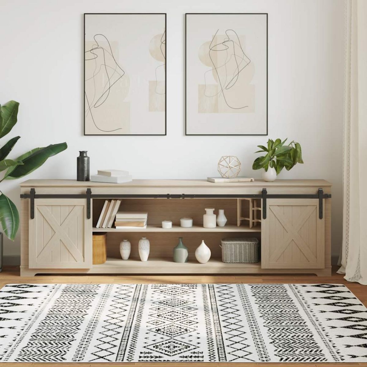 VIDAXL Kit de porte d'armoire coulissante 213 cm acier au carbone