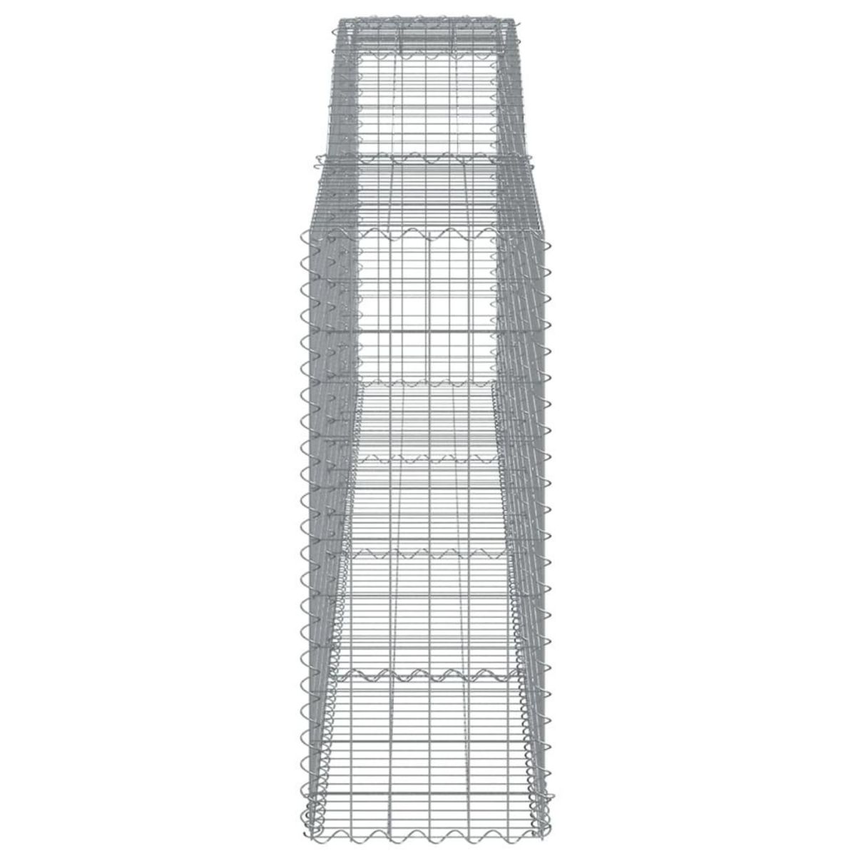 VIDAXL Paniers a gabions arques 20 pcs 400x50x120/140 cm Fer galvanise