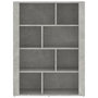 Voir la diapositive 5 : VIDAXL Buffet Gris beton 80x30x106 cm Bois d'ingenierie
