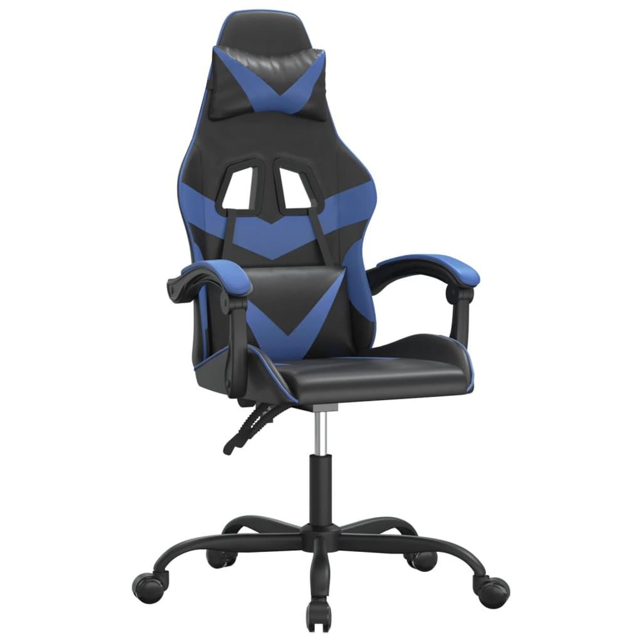 Voir la diapositive 2 : VIDAXL Chaise de jeu Noir et bleu Similicuir