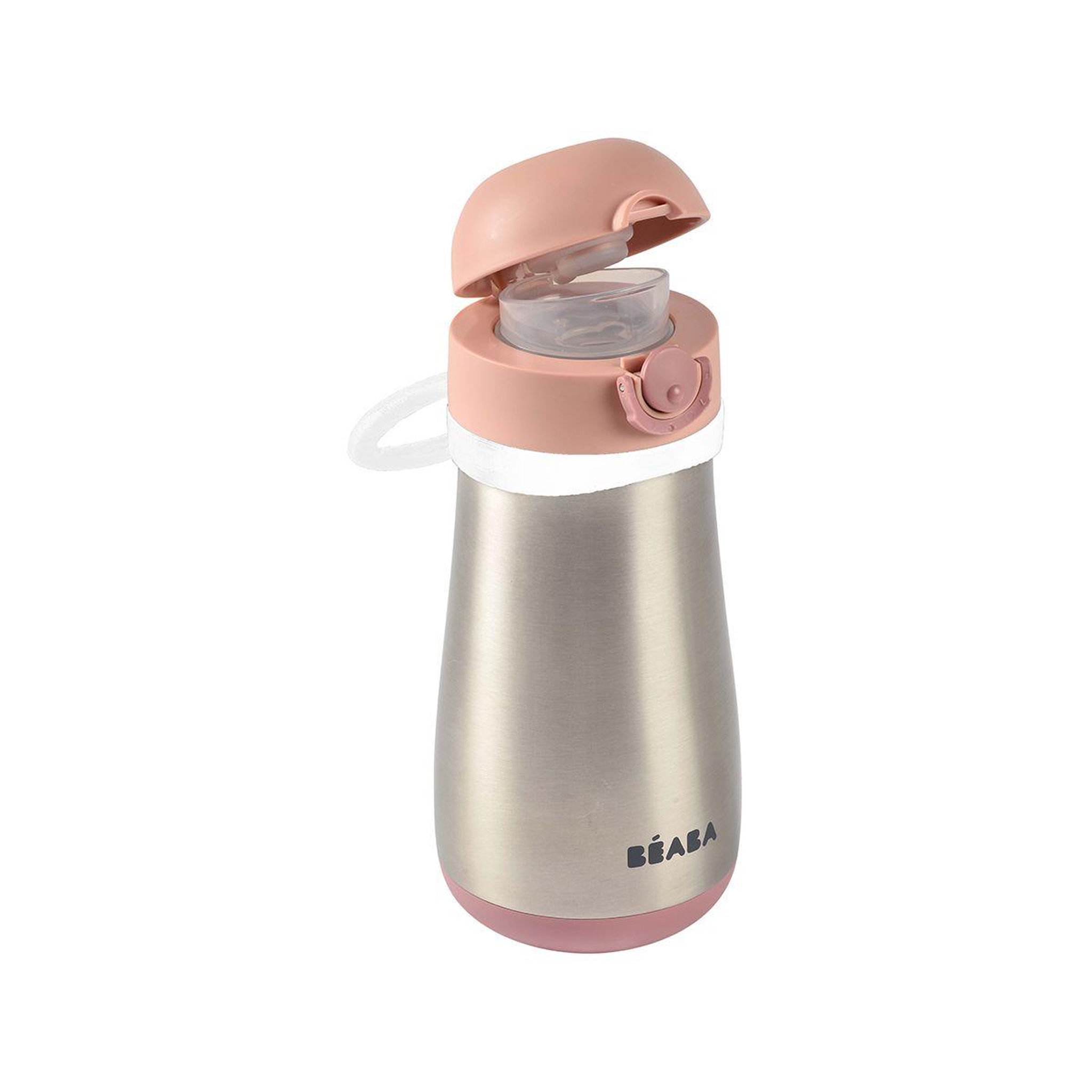 Voir la diapositive 2 : BEABA Tasse 350 ml et anse old pink