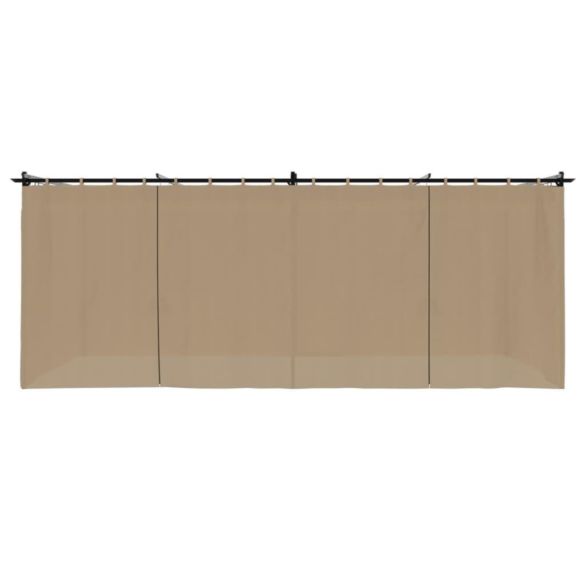 Voir la diapositive 4 : VIDAXL Tonnelle avec rideaux taupe 6x3 m acier