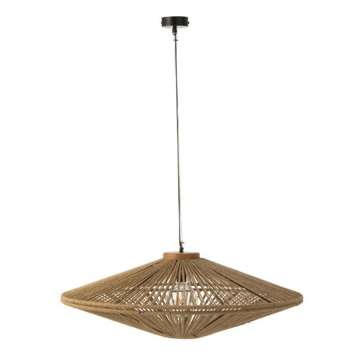Paris Prix Lampe Suspension en Jute  Dollie  93cm Naturel