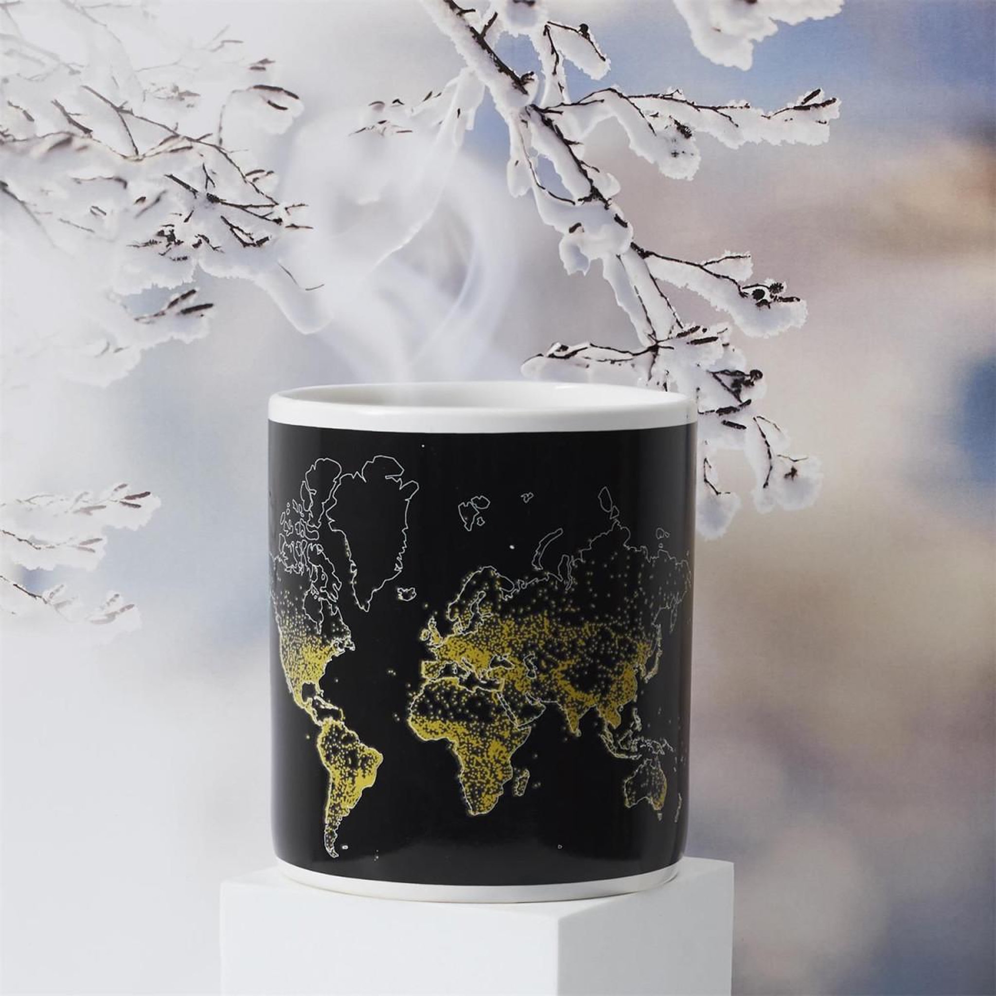 Voir la diapositive 6 : The Home Deco Factory Mug thermoréactif xxl  carte  70cl noir