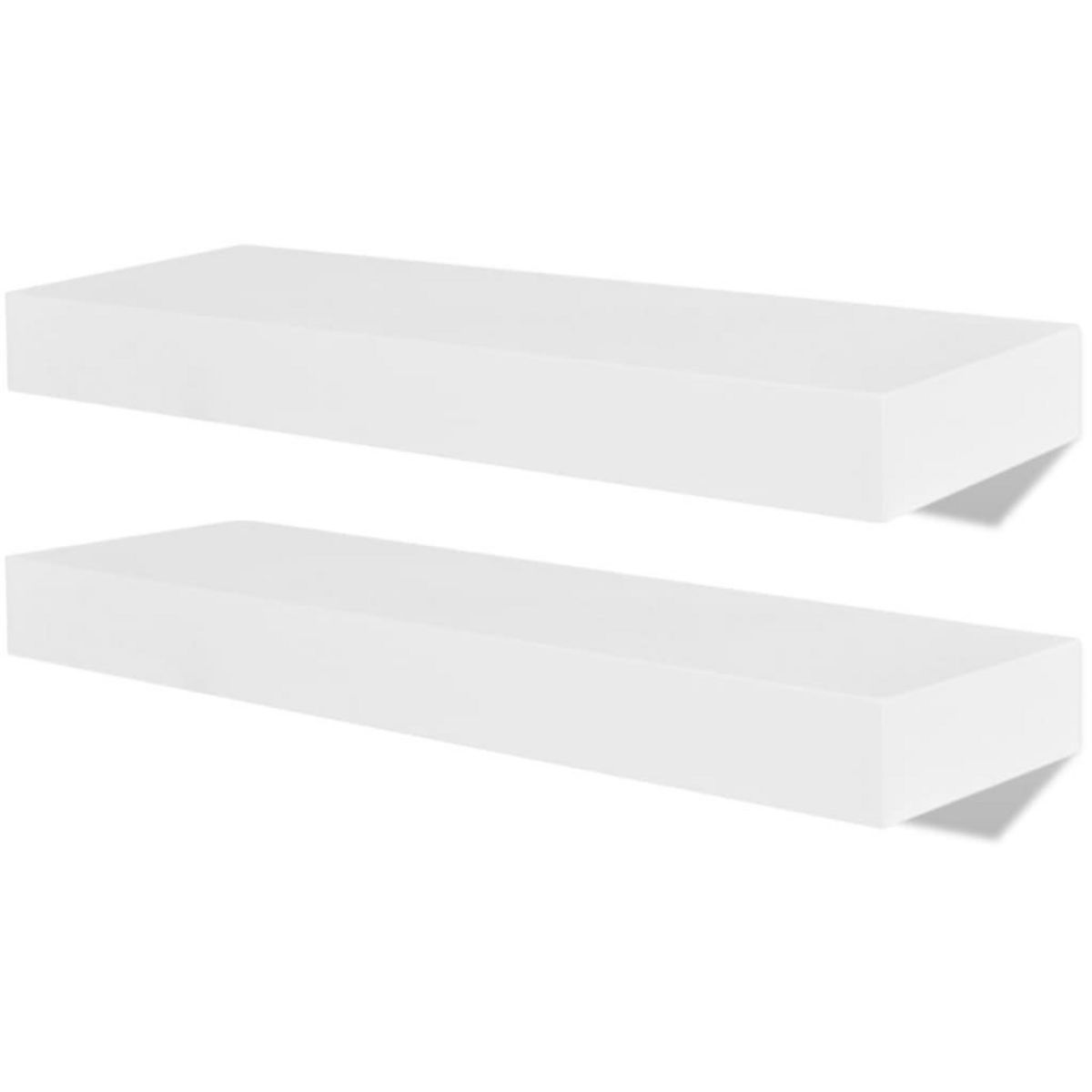 VIDAXL Etageres murales 4 pcs Blanc 40 cm