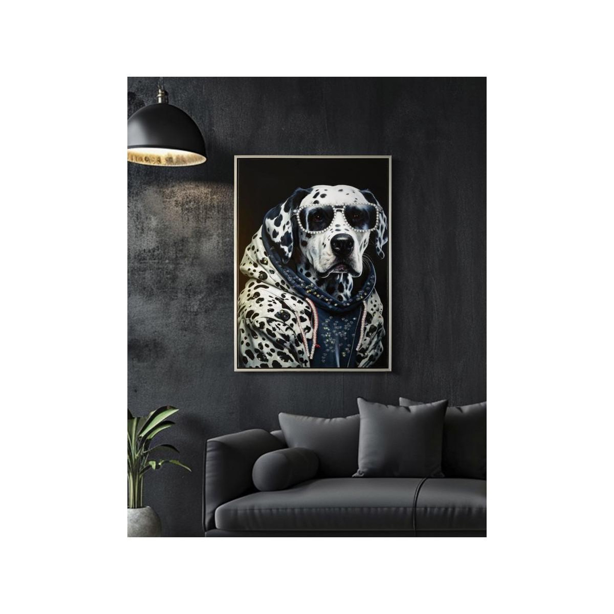 Voir la diapositive 6 : Paris Prix Tableau imprimé déco  trap  53x73cm multicolore