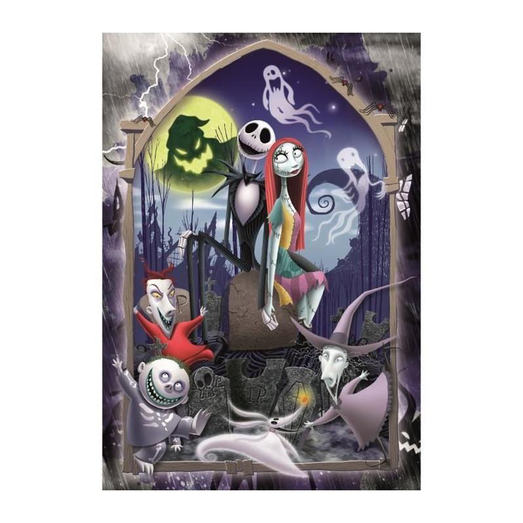Voir la diapositive 2 : CLEMENTONI Puzzle 300 pièces L’étrange Noël de Mr Jack – Puzzle enfant/adolescent – Clementoni