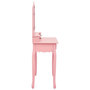 Voir la diapositive 5 : VIDAXL Ensemble de coiffeuse avec tabouret Rose 80x69x141 cm Paulownia