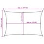 Voir la diapositive 6 : VIDAXL Voile d'ombrage 160 g/m^2 Marron 3,5x4,5 m PEHD
