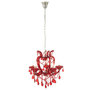 Voir la diapositive 2 : Paris Prix Lustre en Verre  Antique  57cm Rouge