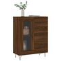 Voir la diapositive 3 : VIDAXL Buffet chene marron 69,5x34x90 cm bois d'ingenierie