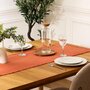 Voir la diapositive 3 : SECRET DE GOURMET Chemin de Table  Maha  38x140cm Terracotta