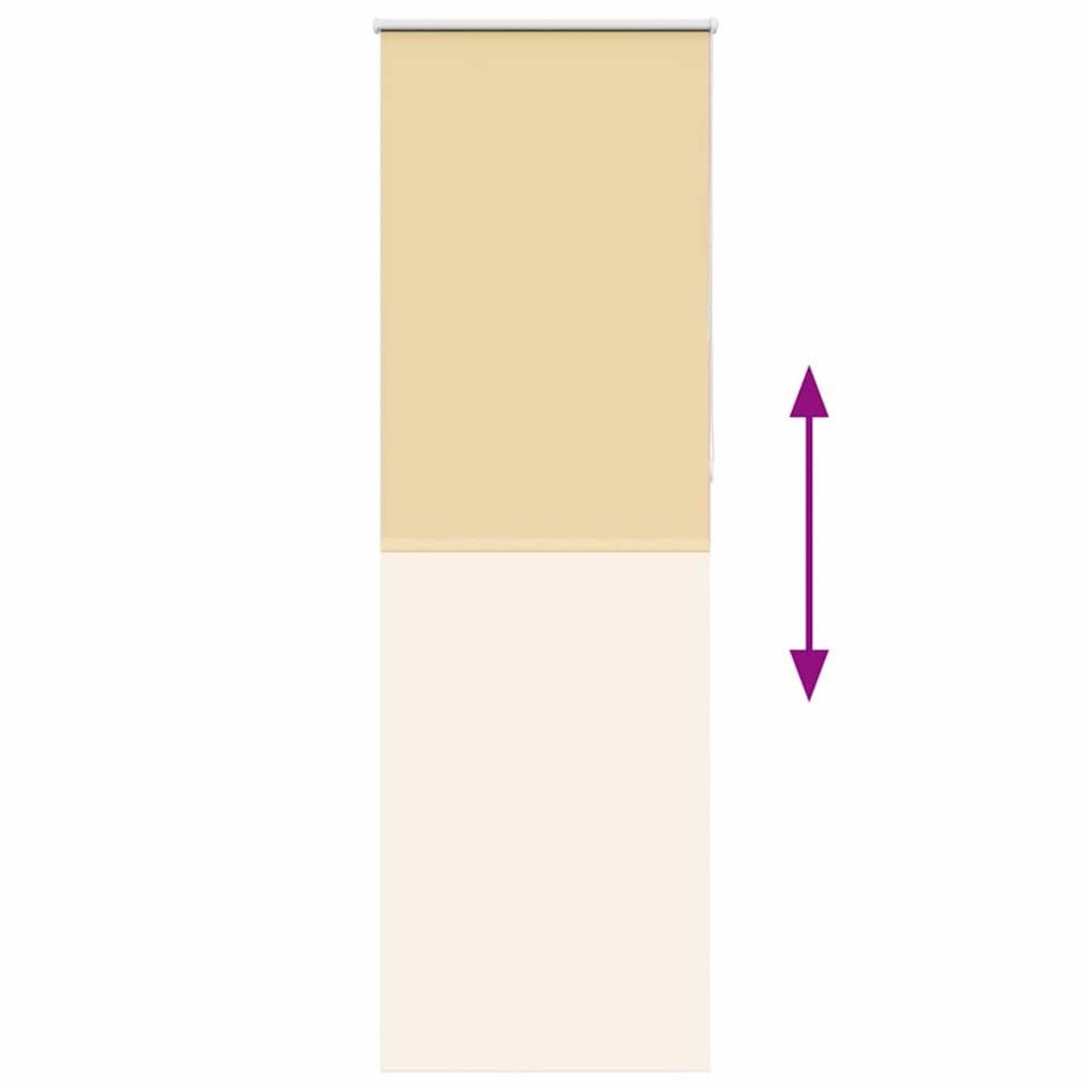 VIDAXL Store enrouleur occultant largeur du tissu 75,7 cm polyester