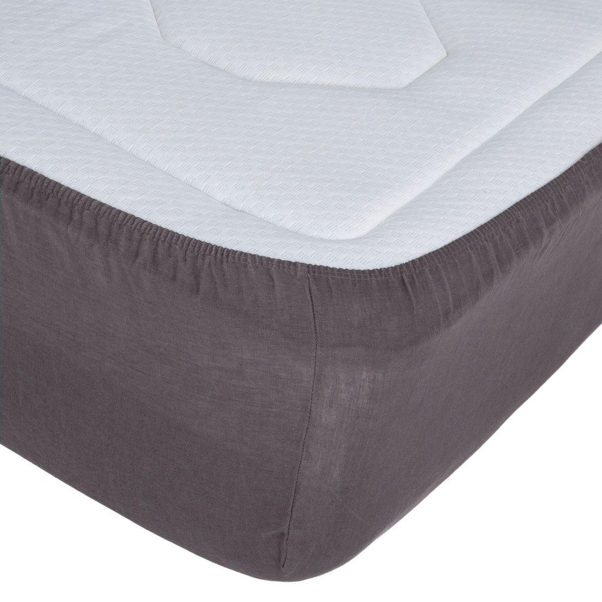 ATMOSPHERA Drap Housse bonnet 30 cm 100% Lin Tropiques