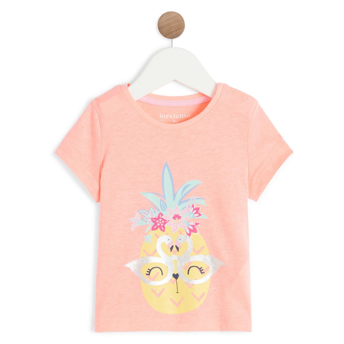 INEXTENSO T-shirt ananas en coton bébé fille