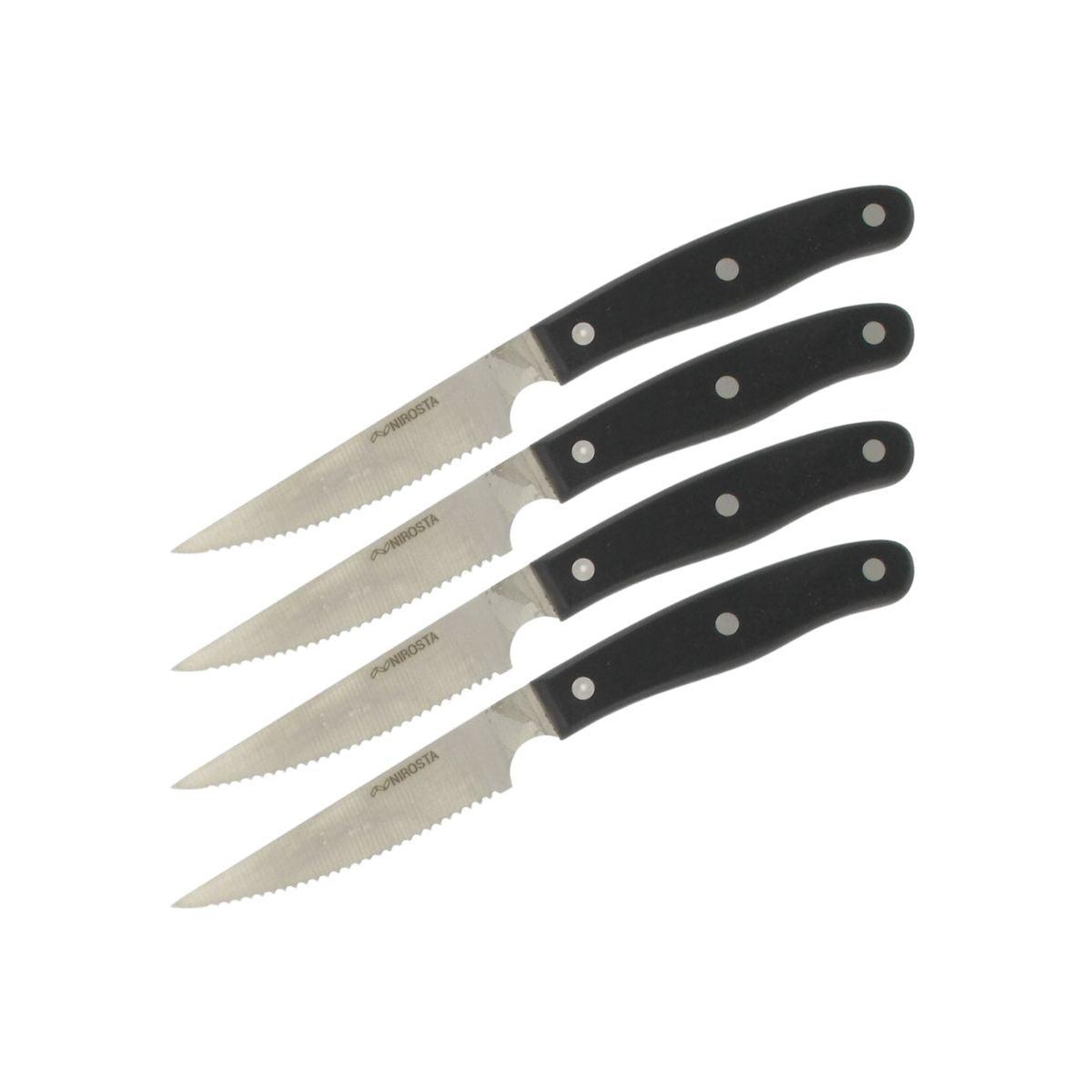 NIROSTA Lot de 4 couteaux à steak 22 cm nirosta fit
