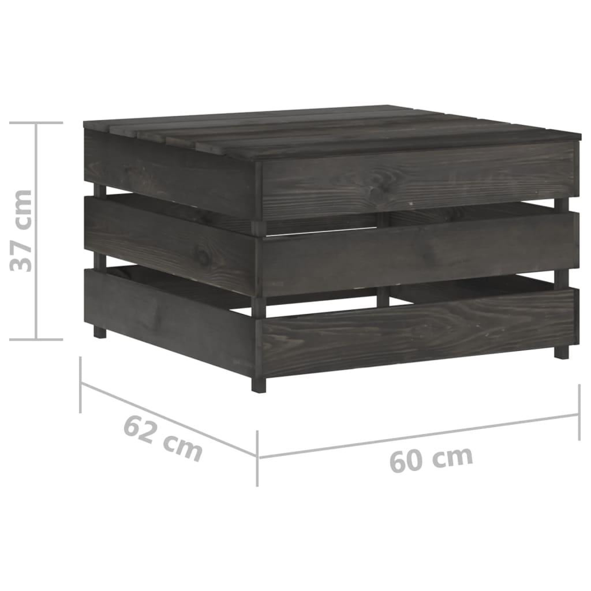 Voir la diapositive 6 : VIDAXL Table palette de jardin Bois de pin impregne