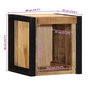 Voir la diapositive 6 : VIDAXL Tables de chevet 2 pcs 40x35x40 cm bois de manguier massif brut