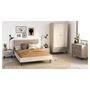 Voir la diapositive 6 : Lit double 160cm avec tête de lit décor effet cannage HANOÏ