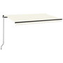 Voir la diapositive 2 : VIDAXL Auvent manuel retractable 450x350 cm Creme