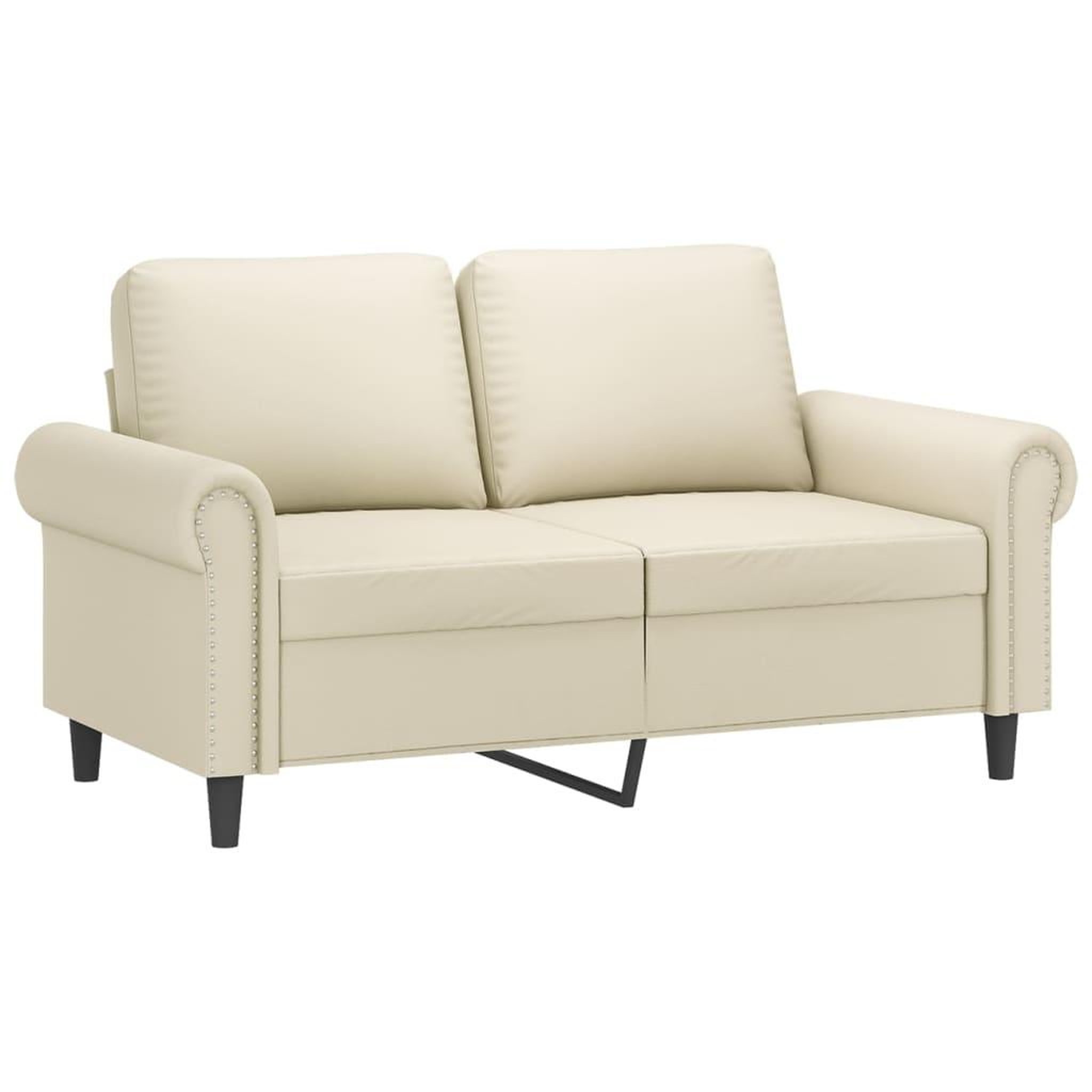 Voir la diapositive 3 : VIDAXL Ensemble de canapes 3 pcs avec coussins Creme Similicuir