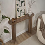 Voir la diapositive 4 : Habitat et Jardin Console en bois  Sira  - 150 x 35 x 75 cm - Noyer