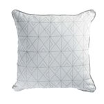 Paris Prix Coussin Déco  Quadris  40x40cm Blanc