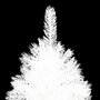 VIDAXL Arbre de Noël artificiel pre-eclaire et boules blanc 150 cm