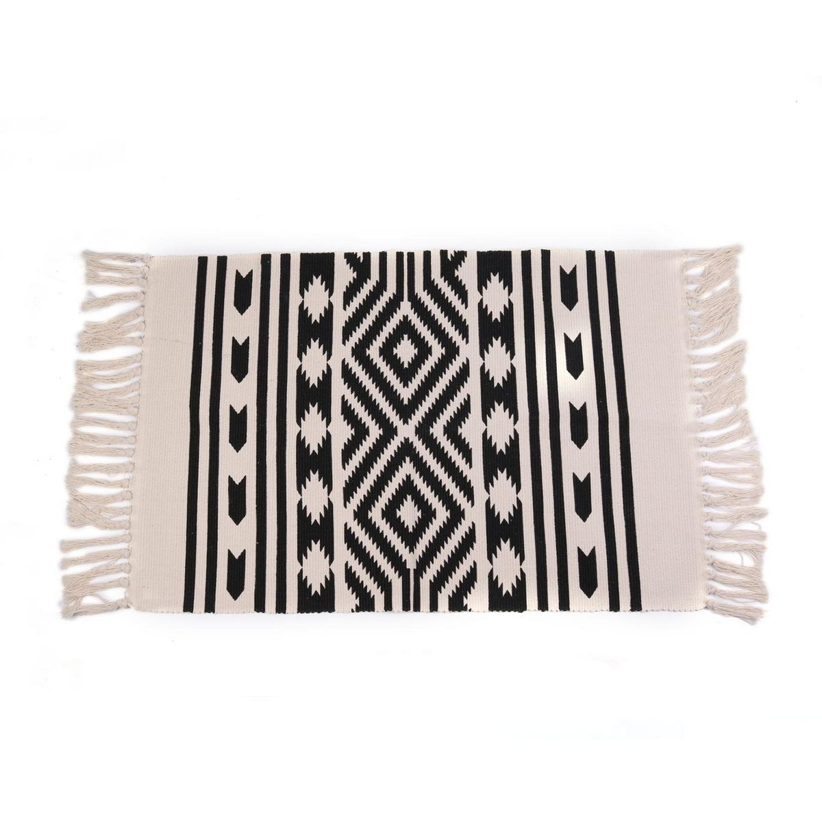 ACTUEL Tapis fantaisie en polycoton motifs aztèques