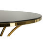 Voir la diapositive 4 : Paris Prix Table de Repas  Shanty  100cm Noir & Or